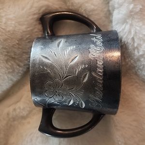 ANTIQUE SILVER SUGAR BOWL SHERIDAN HOTEL